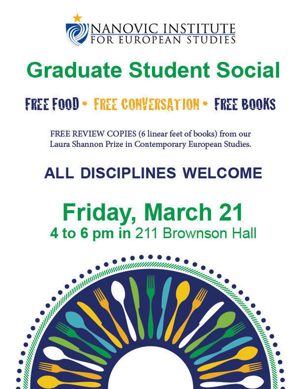 Nanovic Graduate Student social on March 21