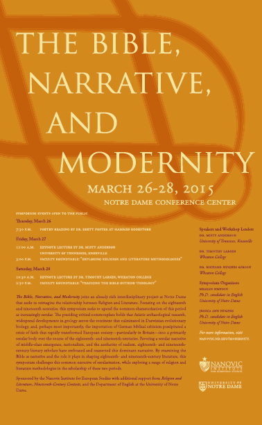 The Bible, Narrative, and Modernity