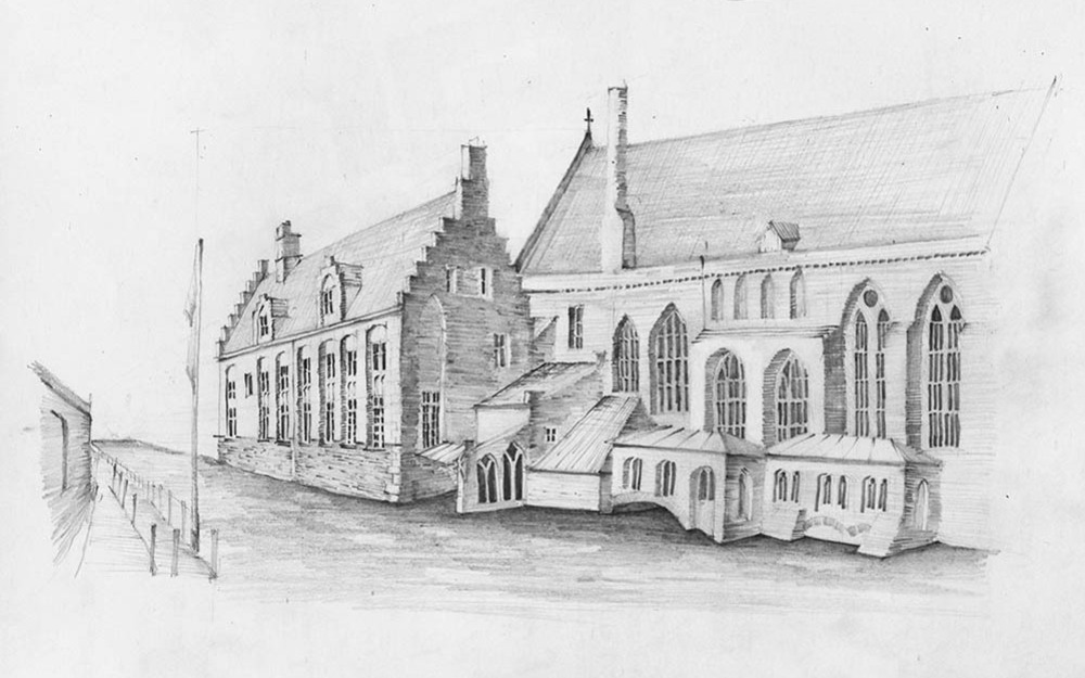 Sketch of St. John's Hospital canal