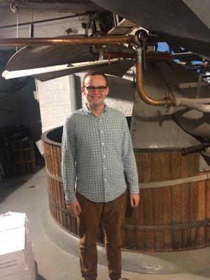 Matthew Hayes Next to a traditional mashing tun still in use today at Cantillion Brewery in Brussels
