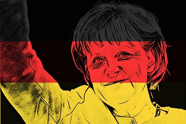Angela Merkel German Flag Colors