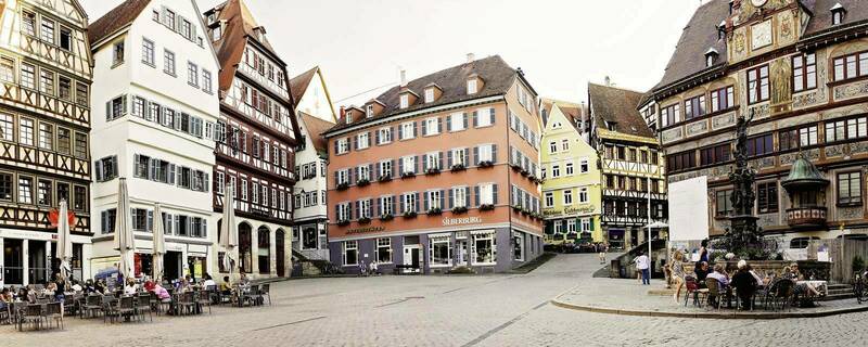 A public square in Tübingen, Germany by Natalia Drause.