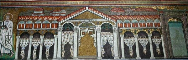 Mosaic Of Theodoric S Palace Basilica Of Sant Apollinare Nuovo Ravenna Italy 2