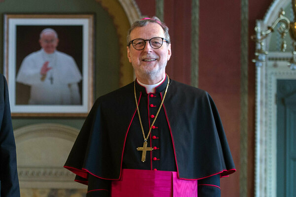 His Excellency, The Most Reverend Claudio Gugerotti, the Apostolic Nuncio to Great Britain and the Titular Archbishop of Rebellum