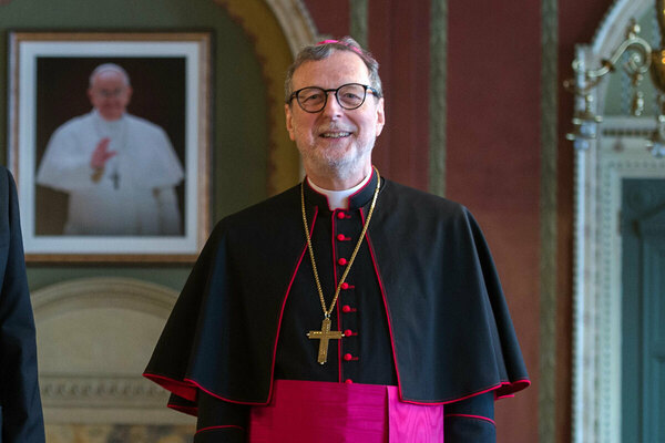 His Excellency, The Most Reverend Claudio Gugerotti, the Apostolic Nuncio to Great Britain and the Titular Archbishop of Rebellum