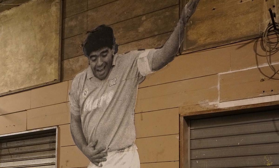 Street art of Diego Maradona