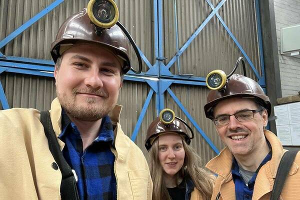 Visiting a coal mine in Zabrze with friends from Polish class