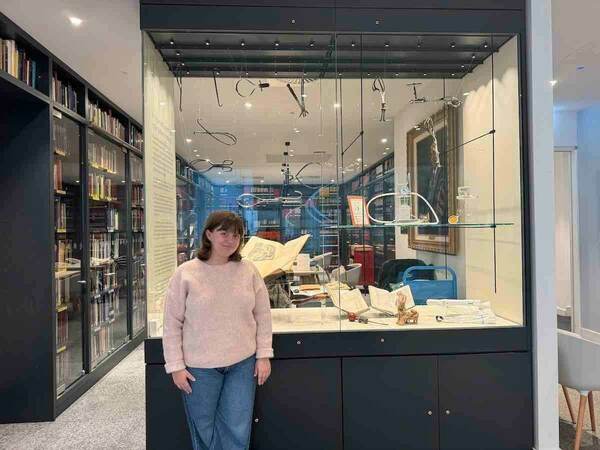 Alaina Reed posing for a photo at the Royal College of Midwives, the trade union for midwives in England.